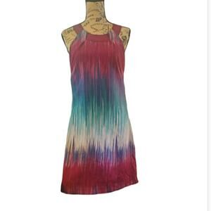Abstract brushstroke print  sheeth dress. Size 2.